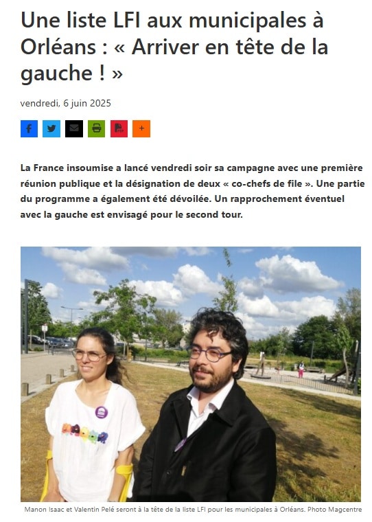 Article sur Orléans en commun