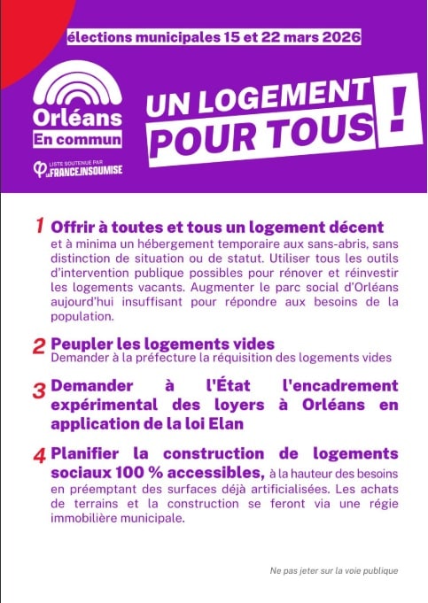 Tract Orléans en commun