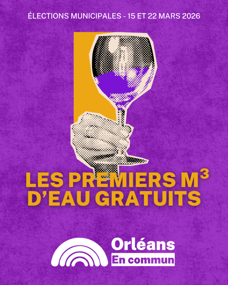 Affiche de campagne Orléans en commun
