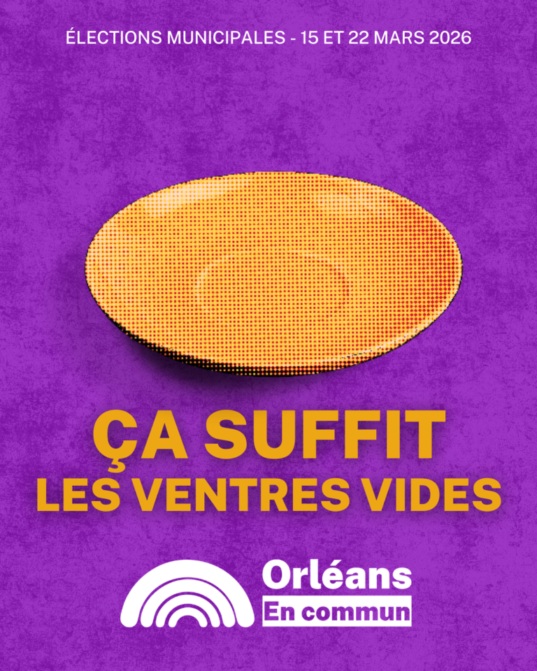 Affiche de campagne Orléans en commun