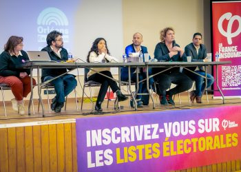 Meeting de campagne d'Orléans en commun avec Manuel Bompard