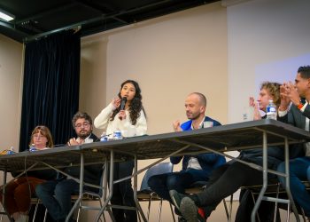 Meeting de campagne d'Orléans en commun avec Manuel Bompard